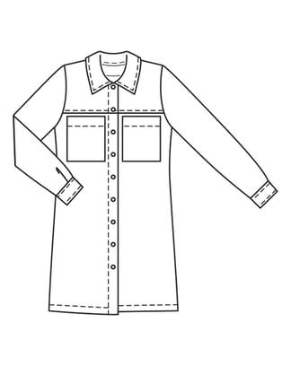 Robes en crêpe n°5 B | Burda Easy n°6 Nov-Dec/2022 | Patron de couture PDF