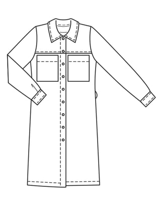Robes en crêpe n°5 C | Burda Easy n°6 Nov-Dec/2022 | Patron de couture PDF