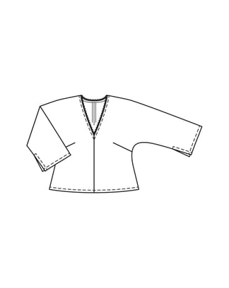 Cotton Blouse n°1 A | Burda Easy n°3/2023 | PDF Sewing Pattern