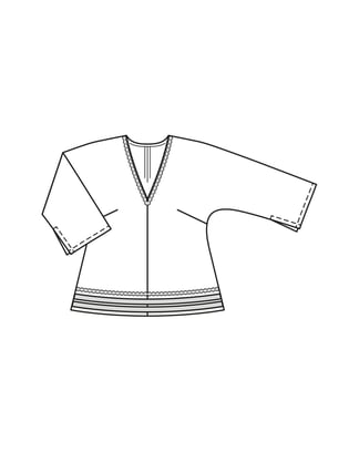 Cotton Blouse n°1 B | Burda Easy n°3/2023 | PDF Sewing Pattern