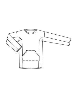 Shirt #3  C | french-terry | burda easy 5/2023 | PDF naaipatronen