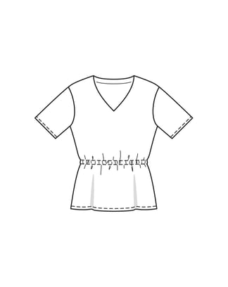 Shirt #5  A | viscose | burda easy 5/2023 | PDF naaipatronen