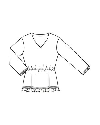 Shirt #5  C | viscose | burda easy 5/2023 | PDF naaipatronen