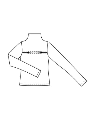 Shirt #1  A | tricotstof | burda easy 6/2023 | PDF naaipatronen
