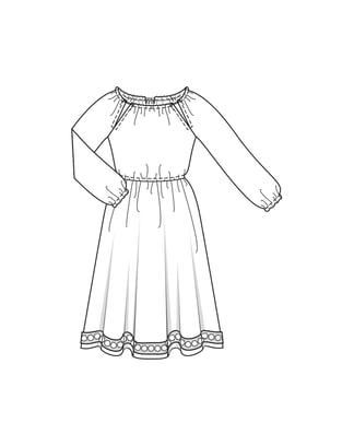 Robe en lyocell n°3 C | Burda Easy n°6 Nov-Dec/2023 | Patron de couture PDF