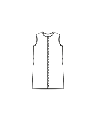 Vestje #2  B | pluche | burda easy 1/2024 | PDF naaipatronen