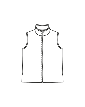 Vestje #2  C | pluche | burda easy 1/2024 | PDF naaipatronen