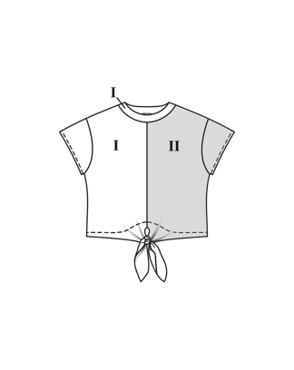 T-shirt en jersey n°3 B | Burda Easy n°1  Jan-Fév/2024 | Patron de couture PDF
