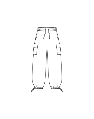 Pantalon/Short en polyester n°5 A | Burda Easy n°1  Jan-Fév/2024 | Patron de couture PDF