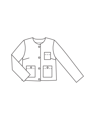 Vestje #2  B | polyester | burda easy 2/2024 | PDF naaipatronen