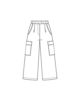 Pantalon/Short en viscose n°3 B | Burda Easy n°4 Juillet-Août/2024 | Patron de couture PDF