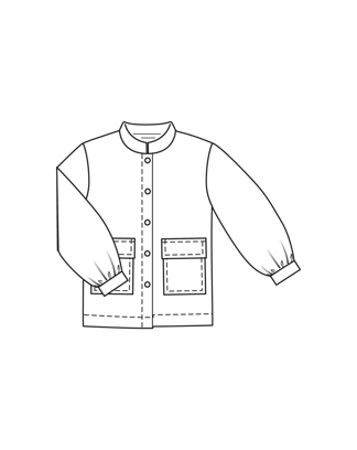 Chaqueta de lana #4  C | Burda Easy 4/2024 | Patrón de costura PDF