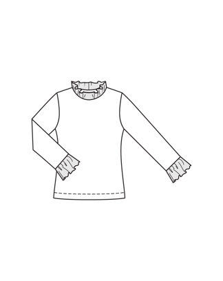 Camiseta de tela #5  C | Burda Easy 4/2024 | Patrón de costura PDF