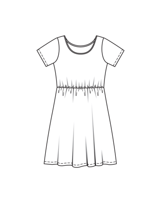 Robe en écoviscose n°5 A | Burda Easy n°6 Nov-Dec/2024 | Patron de couture PDF