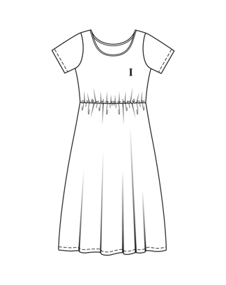 Robe en écoviscose n°5 B | Burda Easy n°6 Nov-Dec/2024 | Patron de couture PDF