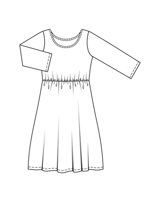 Robe en écoviscose n°5 C | Burda Easy n°6 Nov-Dec/2024 | Patron de couture PDF