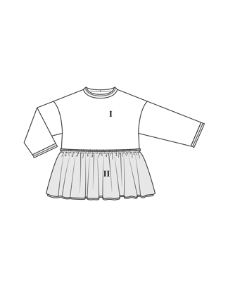 T-shirt en jersey n°3B | Burda Easy 01/26 | Patron PDF