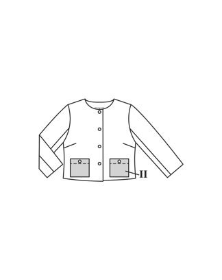 Veste en tissu bouclette n°2A | Burda Easy 03/26 | Patron PDF