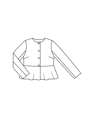 Veste en gabardine n°2B | Burda Easy 03/26 | Patron PDF