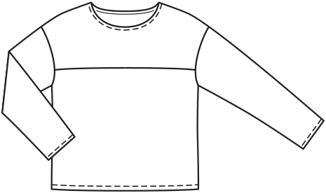 T-shirt en Jersey #3  B | Burda Easy 1 2019 | Patron de couture PDF