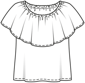 Top en Tissu léger #2  A | Burda Easy 3 2019 | Patron de couture PDF