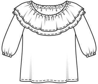 Top en Tissu léger #2  C | Burda Easy 3 2019 | Patron de couture PDF