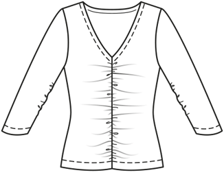 Shirt/jurk #2  A | tricotstof | burda easy 2/2020 | PDF naaipatronen
