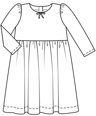 Cotton Dress 6  A| Burda Kids 2/2021 | PDF Sewing Pattern