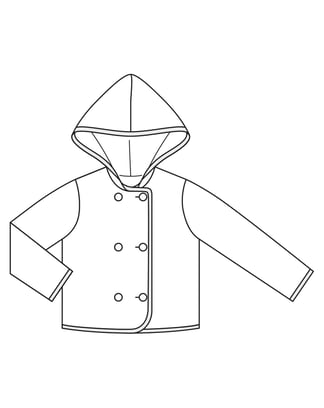 Chaqueta de muselina #6  A | Burda Easy Kids 2/2022 | Patrón de costura PDF
