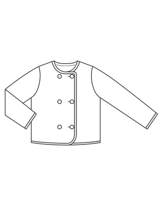 Chaqueta de muselina #6  B | Burda Easy Kids 2/2022 | Patrón de costura PDF