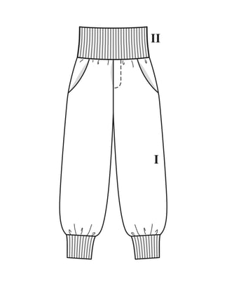 Pantalón de tela para sudaderas #7 | Burda Easy Kids 2/2022 | Patrón de costura PDF