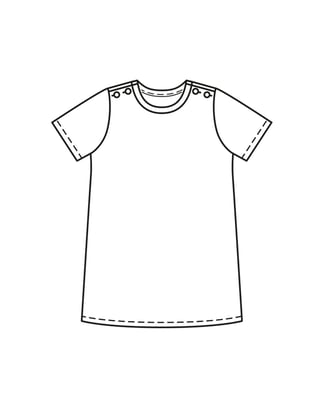 Robe en jersey n°2 A | Burda Easy Kids n°1/2023 | Patron de couture PDF
