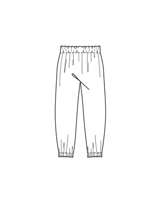 Pantalon en coton  n°2 A | Burda Kids 01/24 | Patron de couture PDF