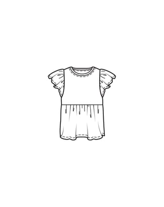T-Shirt en jersey n°8 C | Burda Kids 01/24 | Patron de couture PDF