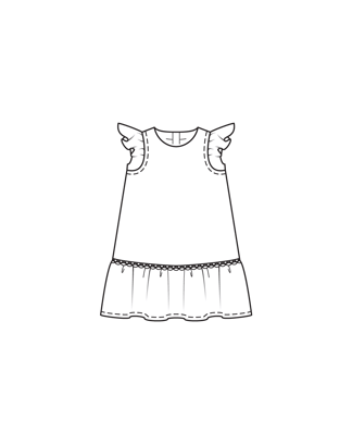 Jurk #01  C | voile | burda kids 01/25 | PDF patroon