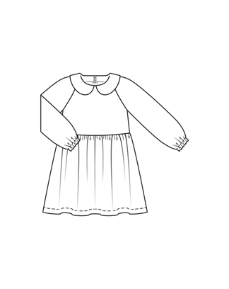 Jurk #02  A | flanel | burda kids 01/25 | PDF patroon