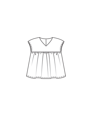 Blouse #07  B | popline | burda kids 01/25 | PDF patroon