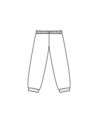 Broek #16  B | joggingstof | burda kids 01/25 | PDF patroon