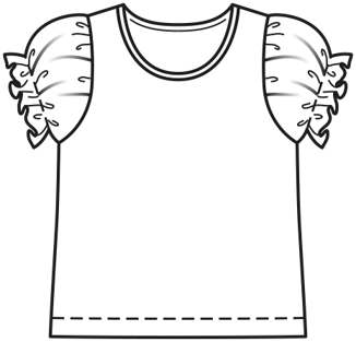 T-shirt en Jersey #2  A | Burda Kids 1 2019 | Patron de couture PDF