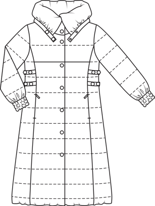 Long Parka (Plus Size) 01/2010 | PDF Sewing Pattern