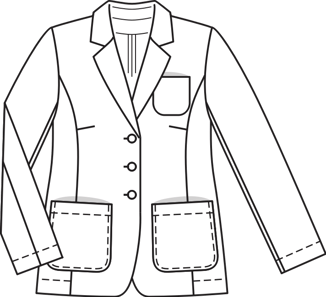 Relaxed Blazer (Plus Size) 01/2010 | PDF Sewing Pattern