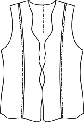 Shearling Vest (Plus Size) 01/2010 | PDF Sewing Pattern