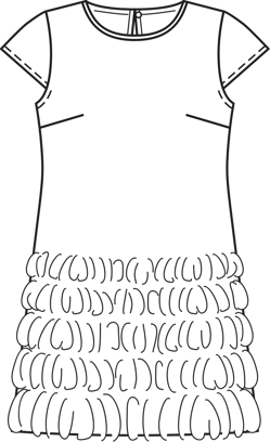 Ruffle Dress 03/2010 | PDF Sewing Pattern