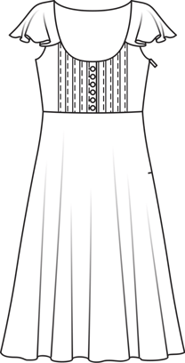 Ruffle Dress 05/2010 | PDF Sewing Pattern