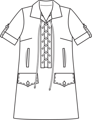 Tie Front Dress 5/2010 | PDF Sewing Pattern