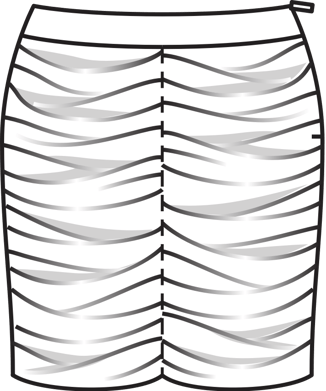 Draped Short Skirt 07/2010 | PDF Sewing Pattern