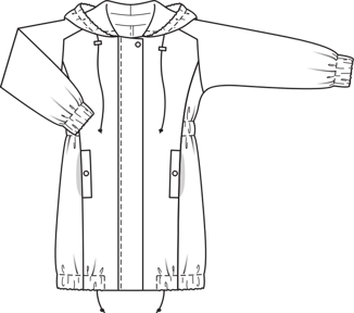 Parka with Hood 08/2010 | PDF Sewing Pattern