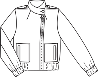 Blouson Houndstooth Jacket 08/2010 | PDF Sewing Pattern