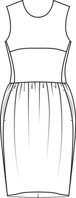 Cocktail Dress with Bow 08/2010 | PDF Sewing Pattern
