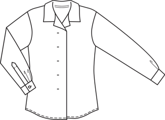 Hidden Button Blouse 08/2010 | PDF Sewing Pattern